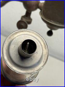 ANTIQUE VINTAGE 19 th. C. AMERICAN EAPG KEROSENE OIL STUDENT LAMP PARTS BASE