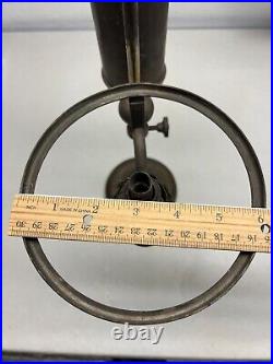 ANTIQUE VINTAGE 19 th. C. AMERICAN EAPG KEROSENE OIL STUDENT LAMP PARTS BASE