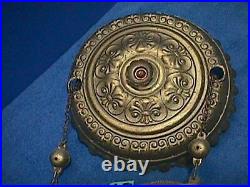 ANTIQUE Victorian HANGING Oil Lamp ORNATE Brass LIBRARY Ceiling PARTS (19F)