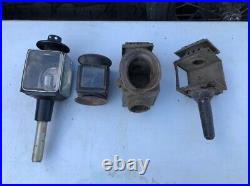 ANTIQUE Vintage CARRIAGE Light Lamp PARTS LOT Early Car Truck Buggy OLD
