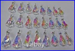 Ab Glass Crystals Chandelier Droplets Spare Light Drops Lamp Parts Vintage Retro