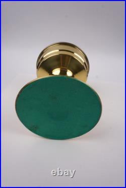 Aladdin Brass Oil Lamp Parts Lot Model 23 Base, Burner, Mantle, Lox-On Chimney