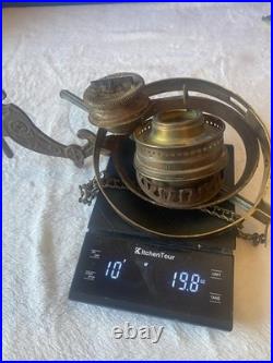Aladdin Vintage Oil/Kerosene Lamp Burner Parts Lot Brass/Metal Made in England
