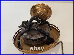 Antique 1800s Bradley & Hubbard B&H Pull Down Oil Lamp Motor Mechanism Parts