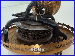 Antique 1800s Bradley & Hubbard B&H Pull Down Oil Lamp Motor Mechanism Parts