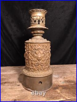 Antique 1800s JESTER FACE Mechanical Pump Carcel Moderator French Oil Lamp PARTS