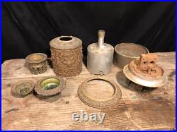 Antique 1800s JESTER FACE Mechanical Pump Carcel Moderator French Oil Lamp PARTS