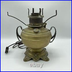 Antique 1800s The Rochester Oil Lamp Electric Working, for Fix or Parts Vintage