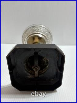 Antique 1870's Victorian Oil Lamp Cast Figural Boy w Lamb Metal 12 Child P&A