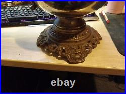 Antique 1890's THE PITTSBURGH Embossed Oil Lamp for restore or PARTS