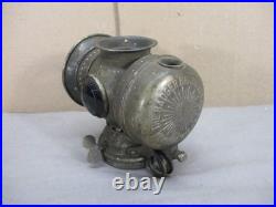 Antique 1899 Badger Brass Mfg Solar Bicycle Motorcycle Carbide Lamp Light Parts