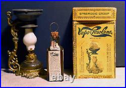 Antique 1910s NOS Vapo-Cresolene Kerosene Lamp Vaporizer Bottle Box All Parts