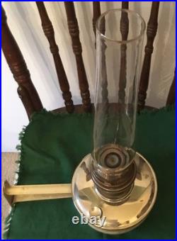 Antique 1928-30's AladdinOil ModelB Silver Finish/ Wall Mount Extra Parts/Read