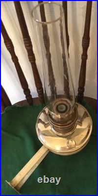 Antique 1928-30's AladdinOil ModelB Silver Finish/ Wall Mount Extra Parts/Read
