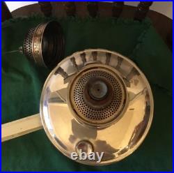 Antique 1928-30's AladdinOil ModelB Silver Finish/ Wall Mount Extra Parts/Read