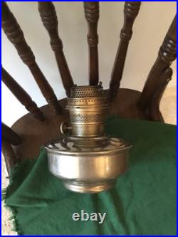Antique 1928-30's AladdinOil ModelB Silver Finish/ Wall Mount Extra Parts/Read