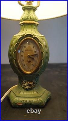 Antique 1930s Art Deco LUX HEARTBEAT Novelty Lamp / Clock VIDEO Hard to Find