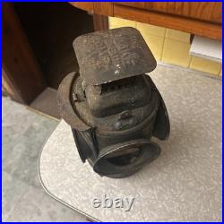Antique ADLAKE Non-Sweating Lamp Chicago Railroad Train Switch Lantern for parts