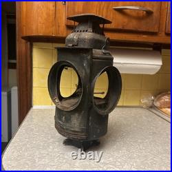 Antique ADLAKE Non-Sweating Lamp Chicago Railroad Train Switch Lantern for parts