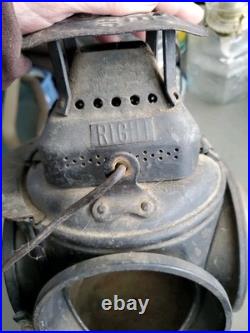 Antique ADLAKE Non-Sweating Lamp Chicago Railroad Train Switch Lantern for parts
