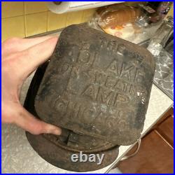 Antique ADLAKE Non-Sweating Lamp Chicago Railroad Train Switch Lantern for parts