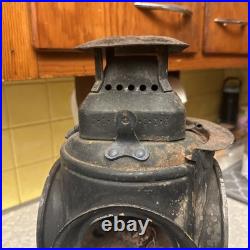 Antique ADLAKE Non-Sweating Lamp Chicago Railroad Train Switch Lantern for parts