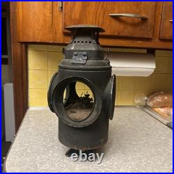 Antique ADLAKE Non-Sweating Lamp Chicago Railroad Train Switch Lantern for parts