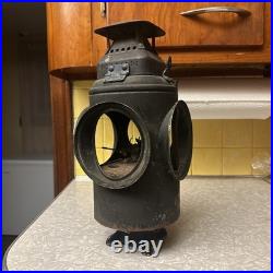 Antique ADLAKE Non-Sweating Lamp Chicago Railroad Train Switch Lantern for parts