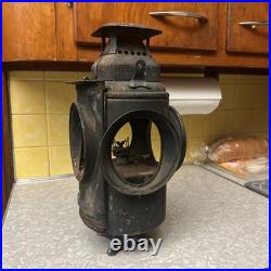 Antique ADLAKE Non-Sweating Lamp Chicago Railroad Train Switch Lantern for parts