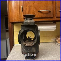 Antique ADLAKE Non-Sweating Lamp Chicago Railroad Train Switch Lantern for parts