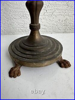 Antique ALMCO Cast Iron Art Deco Candelabra Table Lamp Base Parts Restore 5X