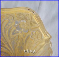 Antique ART DECO Chandelier Glass Slip Shade Panel Ceiling Light 1930s-40s Parts