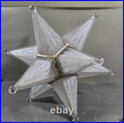 Antique Art Deco Moravian Star Prismatic 18 Light Parts Only $200 Ea. 10 Avail