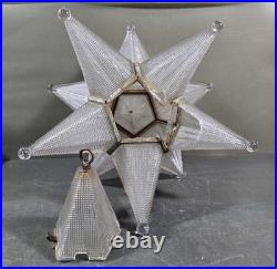 Antique Art Deco Moravian Star Prismatic 18 Light Parts Only $200 Ea. 10 Avail