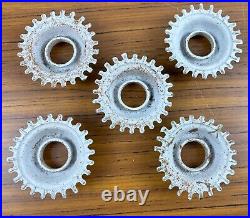 Antique Art Deco Nouveau Green Metal 5 Arm Ceiling Light Fixture PARTS PIECES