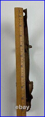 Antique Art Deco Nouveau Green Metal 5 Arm Ceiling Light Fixture PARTS PIECES