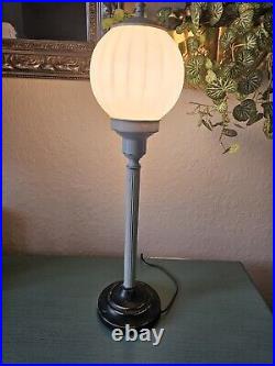 Antique Art Deco Table Lamp-Street Light Design-All Parts Original/Works