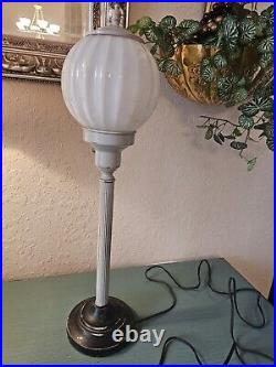 Antique Art Deco Table Lamp-Street Light Design-All Parts Original/Works