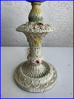 Antique Art Nouveau Barbola Boudoir Table Lamp Parts Restore