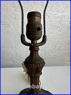 Antique Art Nouveau Boudoir Table Lamp Base Parts Restore