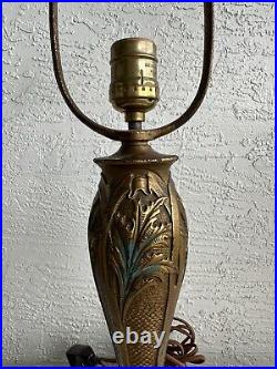 Antique Art Nouveau Ornate Table Lamp Base 7C Parts Restore