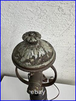 Antique Art Nouveau Ornate Table Lamp Base 7D Parts Restore