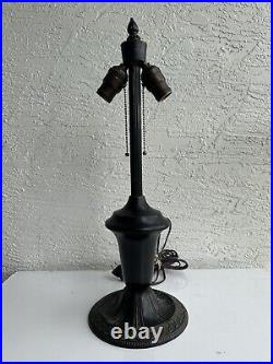 Antique Art Nouveau Table Lamp Base Parts Restore 7Z