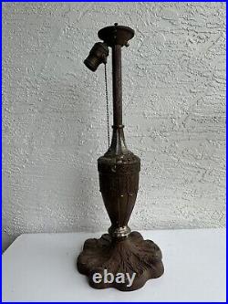 Antique Art Nouveau Table Lamp Base Parts Restore 8B