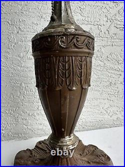 Antique Art Nouveau Table Lamp Base Parts Restore 8B