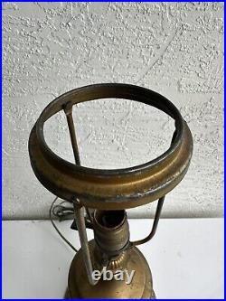 Antique Art Nouveau Table Lamp Base Parts Restore 8G