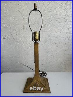 Antique Art Nouveau Table Lamp Parts Restore 3N