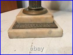 Antique Astral Lamp Base Parts Electrified But Removed