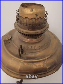 Antique B&H Oil Lamp Rare No. 5 Radiant 1895 Brass great for parts or restoring