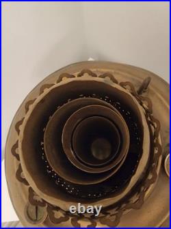 Antique B&H Oil Lamp Rare No. 5 Radiant 1895 Brass great for parts or restoring